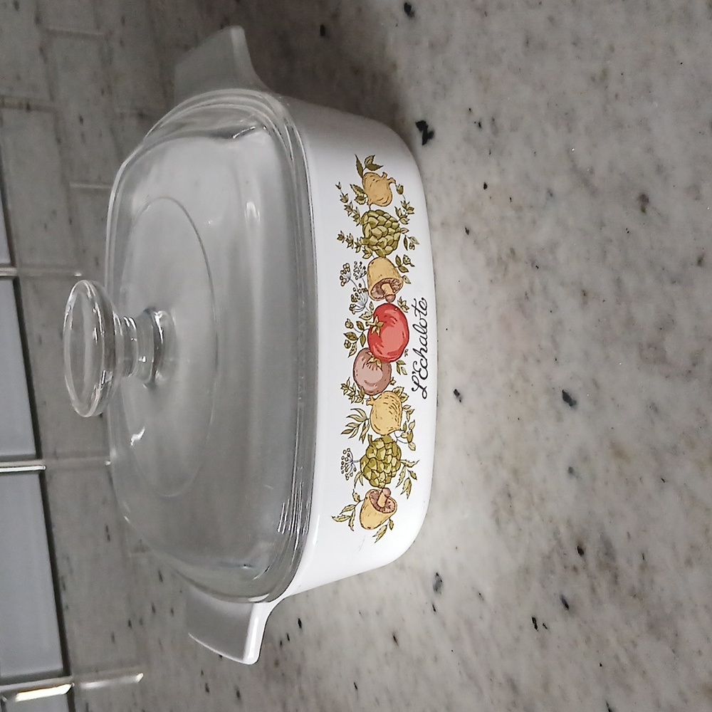 VINTAGE Spice of Life Corning Ware Casserole Dish 1 Quart A-1 With Lid
